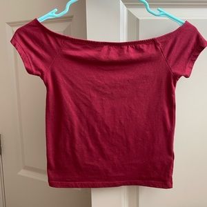 Aeropostale off the shoulder crop top